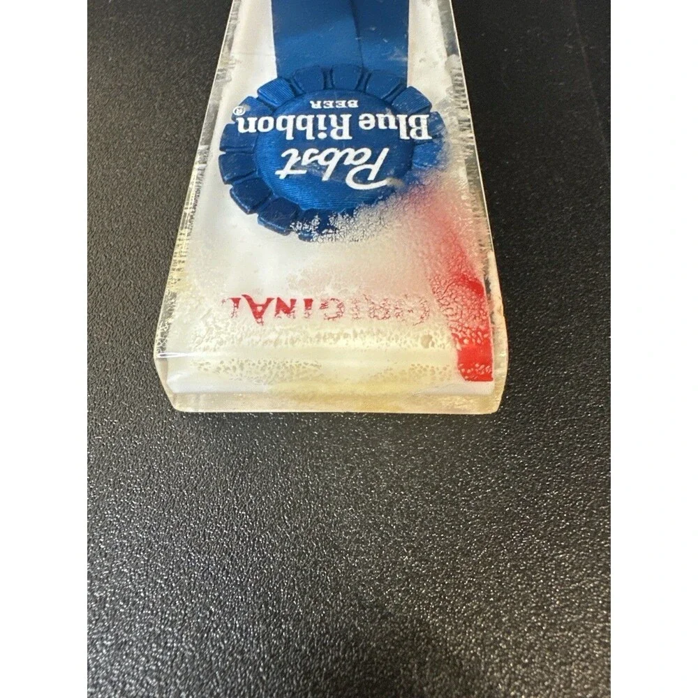 Vintage Pabst Blue Ribbon Lucite Beer Tap Handle – Original‎ Ribbon